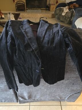 Women’s Black Velvet Blazer Jacket